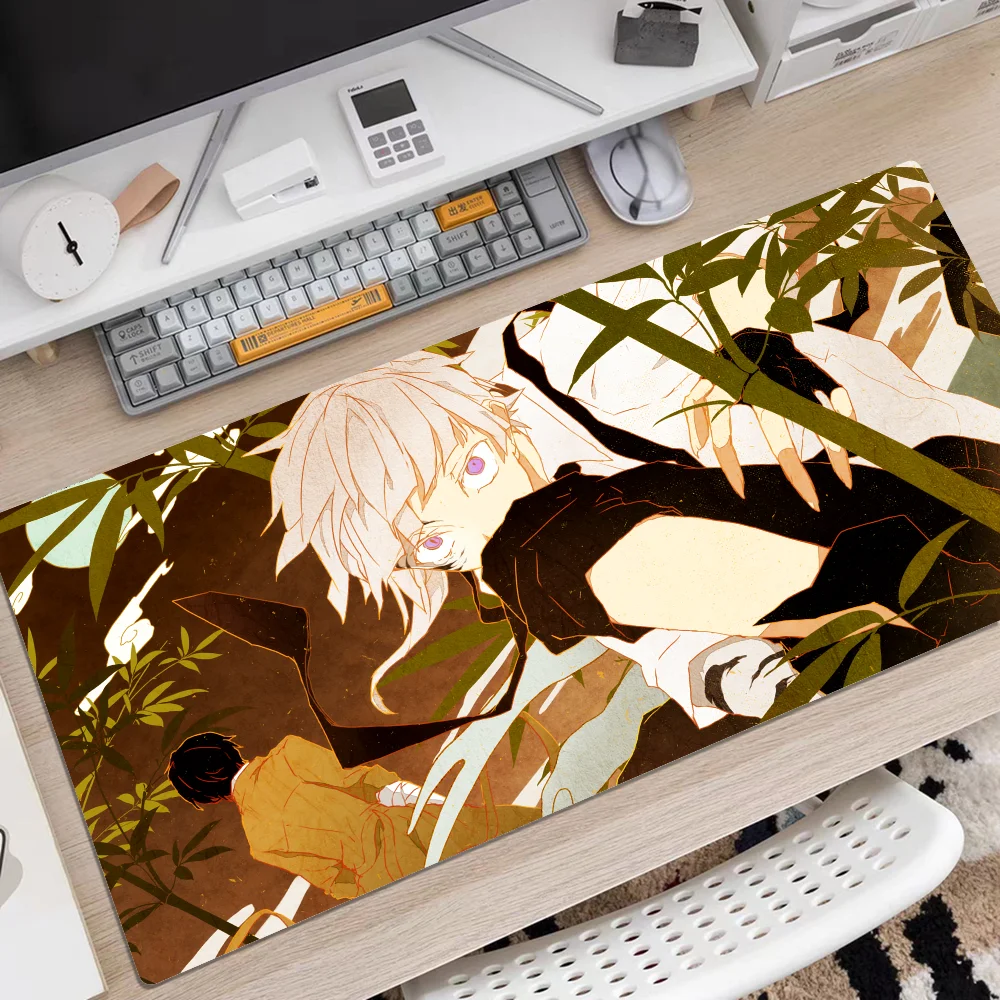 Bungo Stray Dogs Mousepad Rubber XXL Cartoon Anime Gaming Mouse Pad Keyboard Mouse Mats Desk Mat Accessories for PC Mouse Carpet