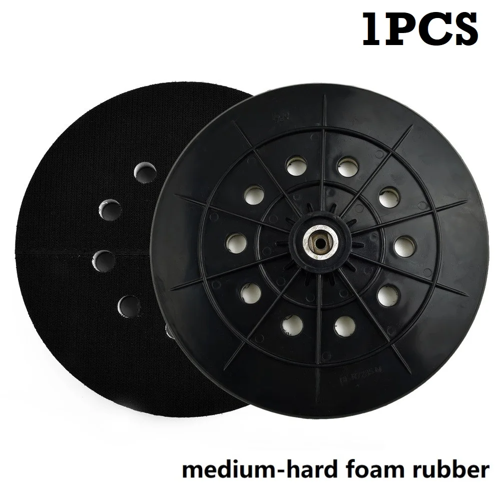 Sạc Dự Phòng Miếng Lót Chong Chóng Nhám Móc Vòng 8 Lỗ 9Inch 215Mm/230Mm Miếng Lót Với 6Mm CHÀ NHÁM ĐĨA Cho Sanders Porta Cáp Sanders