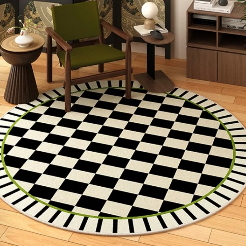 

Vintage Round Rug for Bedroom Luxury American Living Room Carpet Home Decoration Rugs Study Cloakroom Chair Floor Mat Ковер 러그