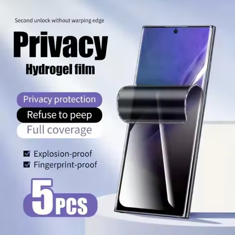 3-5Pcs Privacy Hydrogel Film For Samsung Galaxy S24 S23 S21 S22 Ultra S20 Plus Screen Protectors For Samsung Note 20 10 9 S10 S9