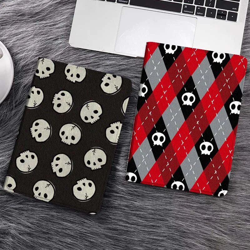 

Cartoon Skull Pattern Fabric Gift Tablet Case For Samsung Galaxy Tab S7 S8 S9 S10 FE Lite