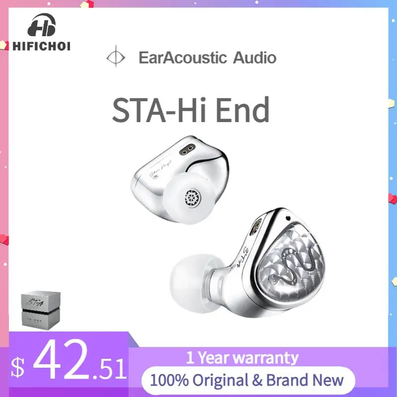 

EarAcoustic Audio STA-Hi End IEM in-ear Wired HiFi Earphones 10mm Dual-Magnet Beryllium Driver & 6mm Composite Diaphragm Monitor