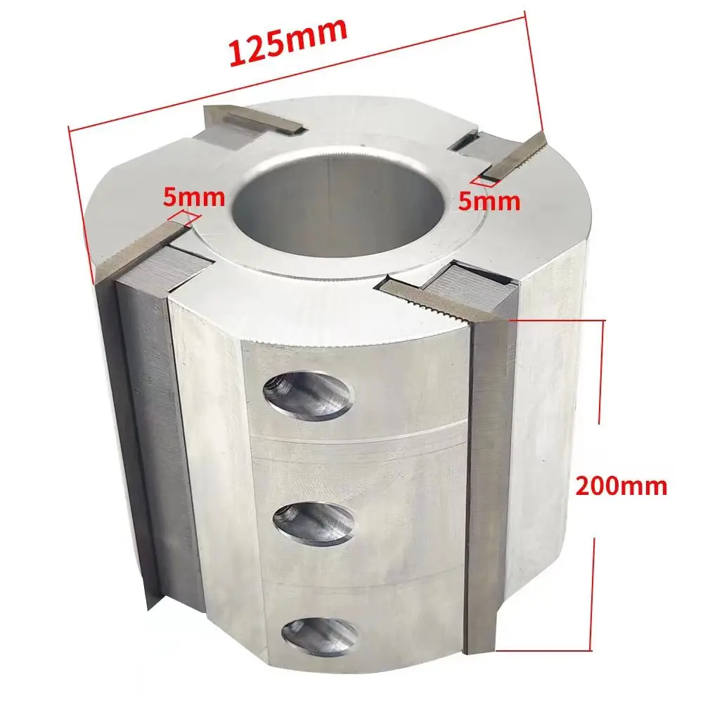 Four-sided planer head aluminum cutter body end milling machine gong head, wood thread machine, planer head, tool holder