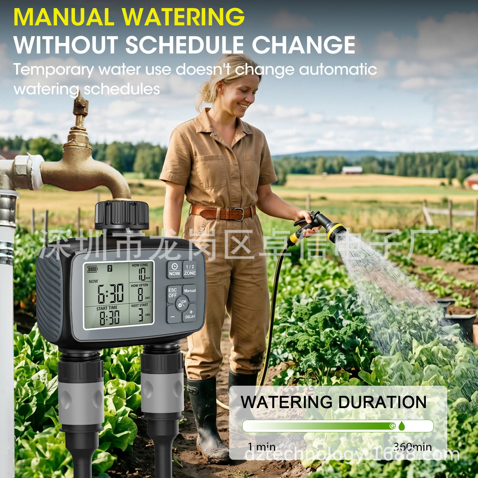 Pengatur Waktu Penyiraman Tama - Timer Dual Outlet ulasan dan harga