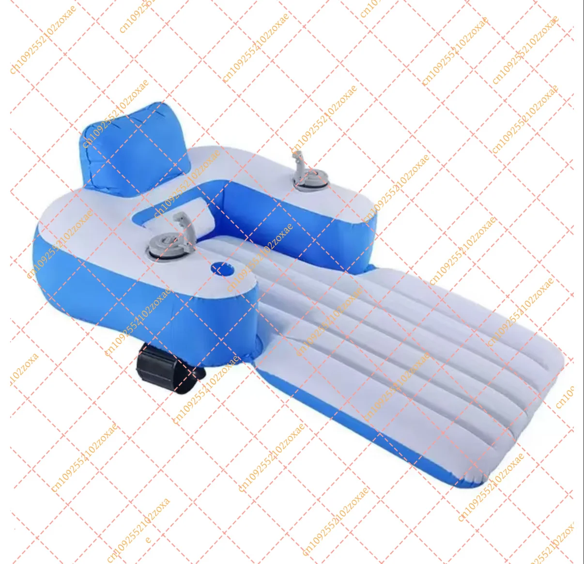 Electric Inflatable Floating Lounge Chair - Waterproof Relaxation Air Bed for Pool, Adults Swim Seat Water Hammock