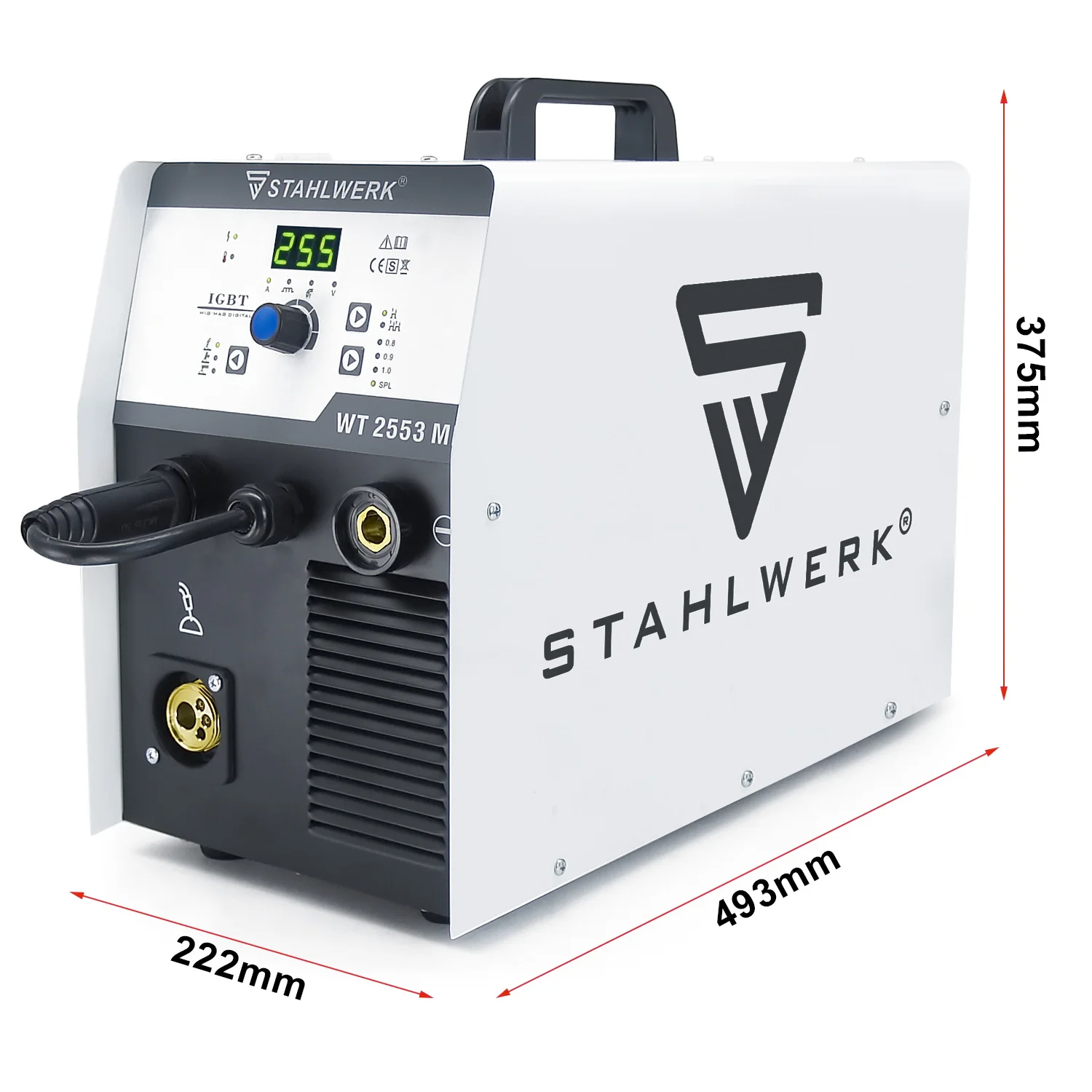 WT2553 4in1 MIG Co2 Gas, MIG No Gas, MMA, Lift TIG 200Amp MIG Welding Machine