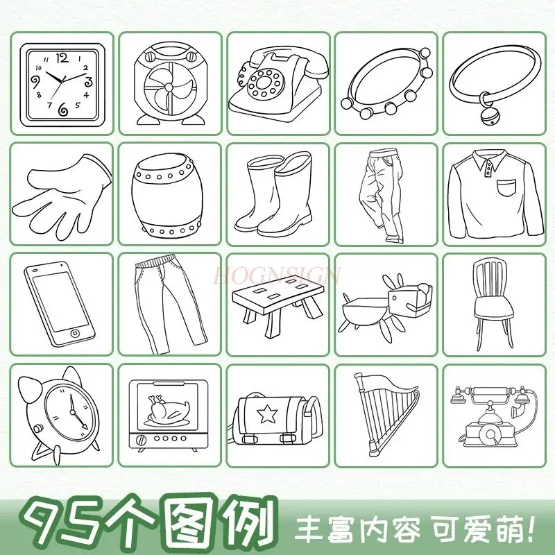 1book Cartoon Daily Sketching Notebook Line Drawing Basic Sketching Pen Control Training Drawing Notebook