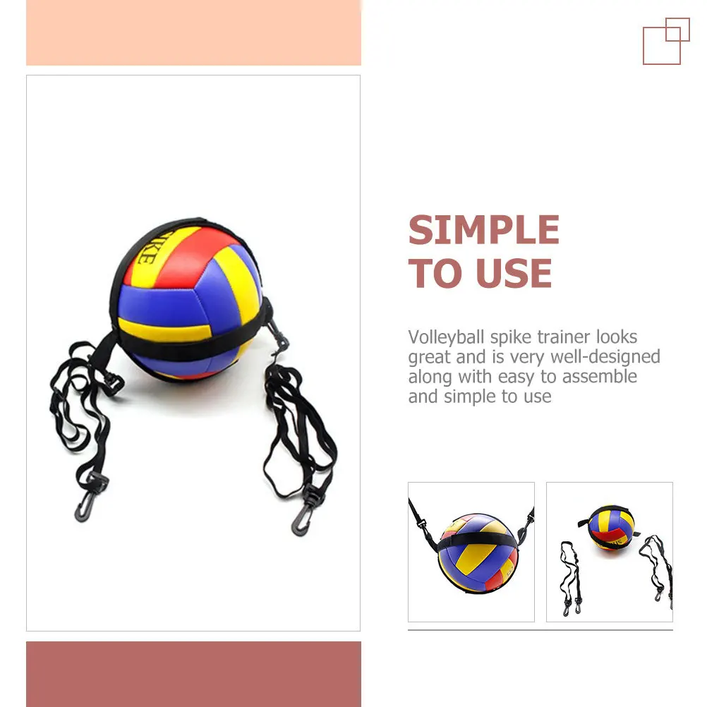 

1 Set Volleyball Spike Trainer Premium Nylon Portable Practice Strap Wear-Resistant Lightweight Sports Equipment For Indoor
