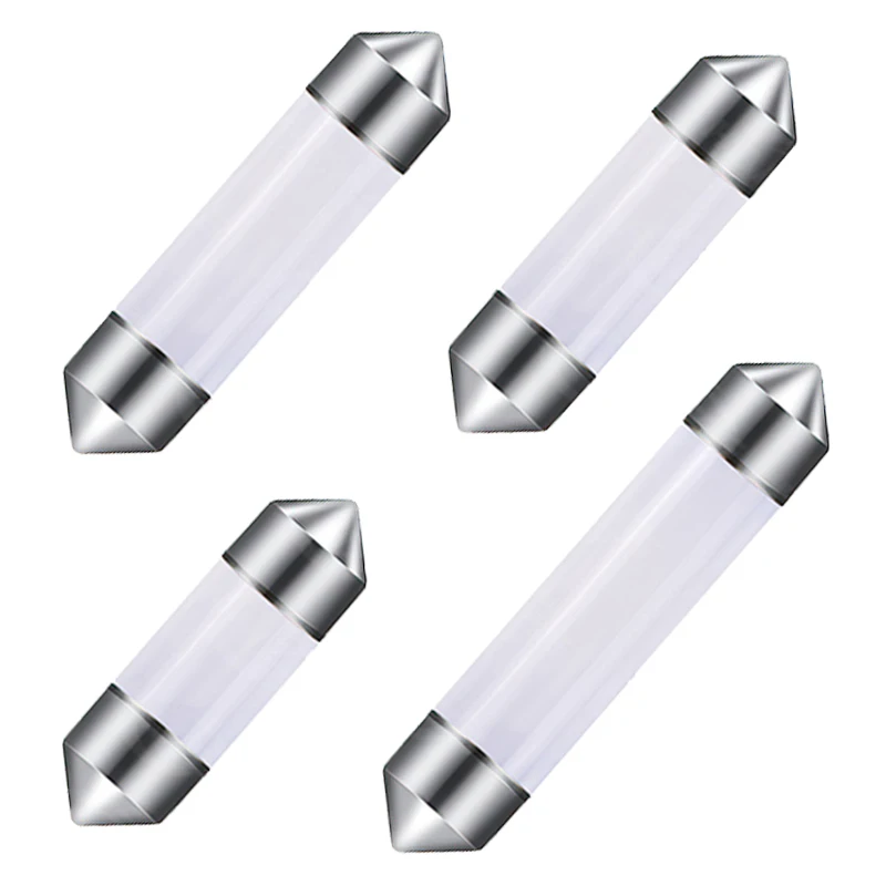 

1/10 PCS Car Interior Dome Light C5W C10W Festoon LED Bulb 31mm 36mm 39mm 41mm COB 12V 7000K White Auto Trunk License Plate Lamp