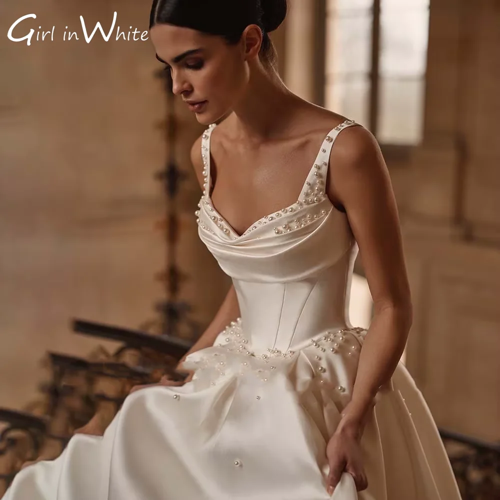 Perle A-line Abiti da sposa Senza spalline Abito da sposa Sweetheart Abiti da sposa Abito da sposa Abiti da sposa Personalizzato