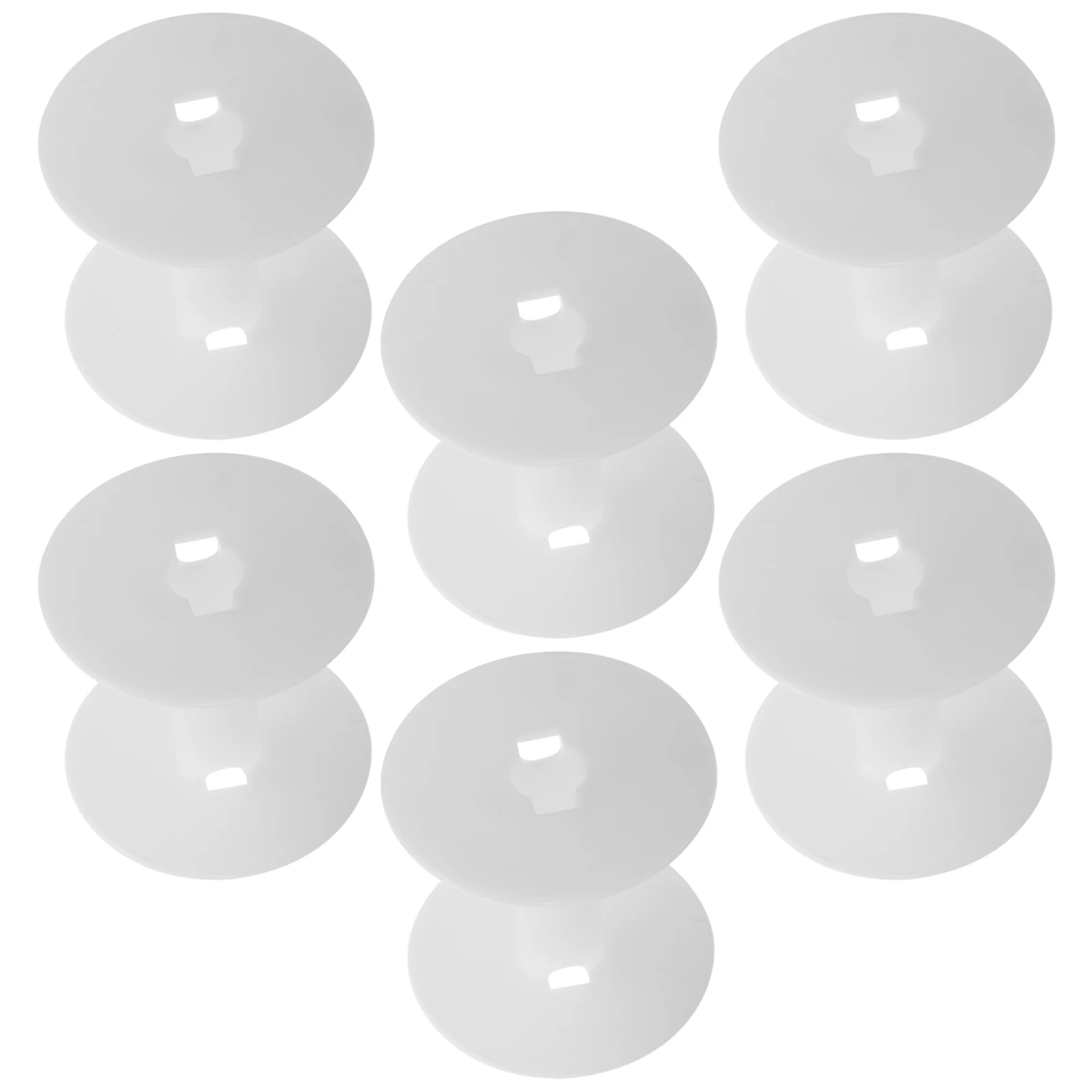 

6pcs Replaceable Plastic Accessories Compact Thread Supply Clear Empty Spools Durable Wear-Resistant Bobbin For Machine Mini