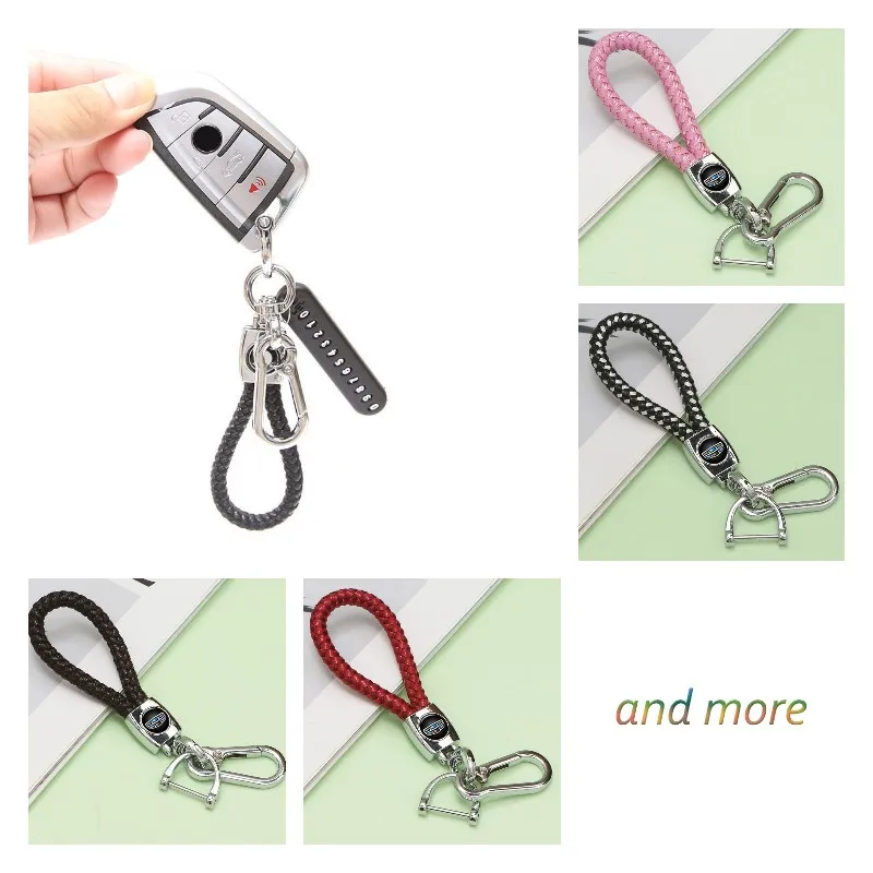 1 шт. Кожаный Прочный автомобильный Роскошный брелок-держатель для Geely Binyue Pro Binrui EC7 Emgrand GS Yuanjing X6 X3 Xingyue Pro Аксессуары