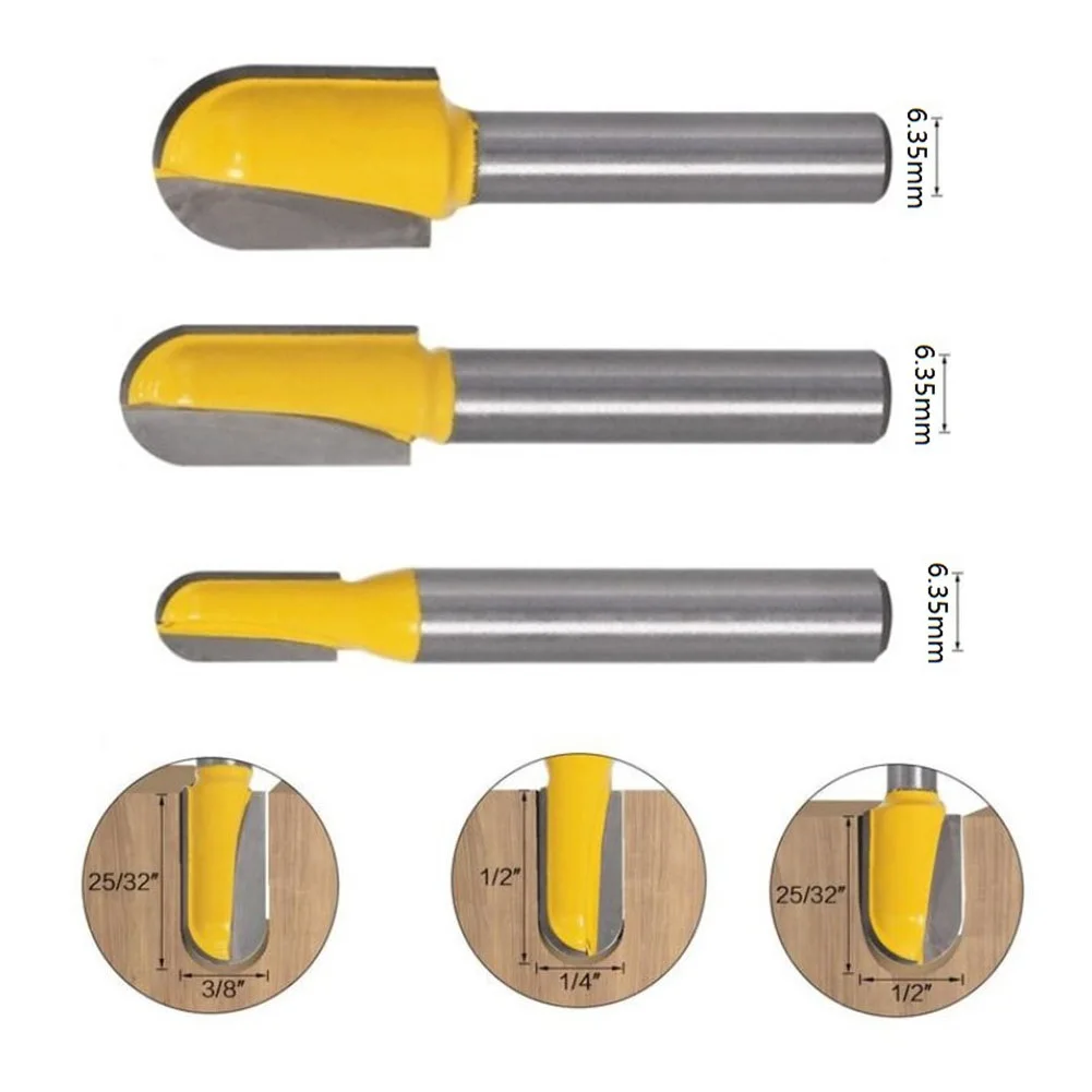 Easy To Install Router Bit Shank Router Bit Accessories Assembly Attachment Cutting Long Blade Long Reach Round Nose