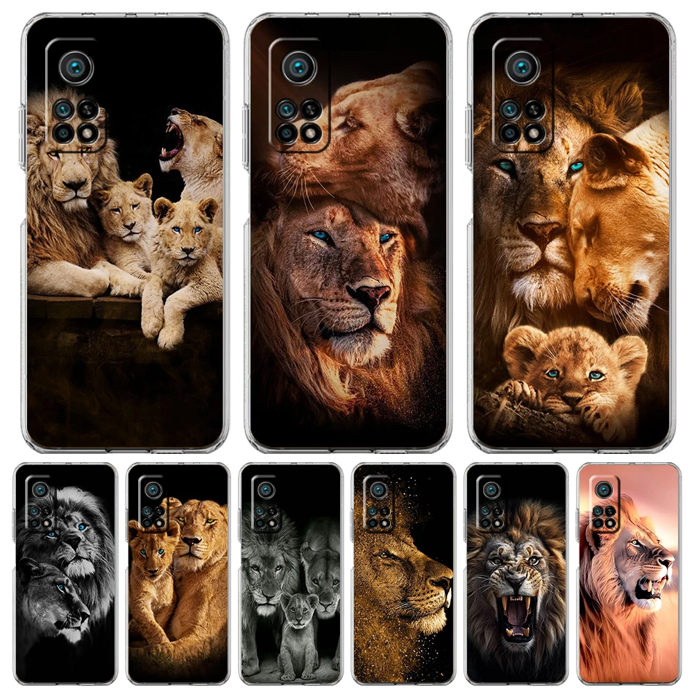 Lion Alpha Male Cub Phone Case for Xiaomi Mi Poco F3 X3 X4 GT NFC M3 M4 11 Ultra 12 11X 11i Pro Lite 5G Soft Transparent Cover