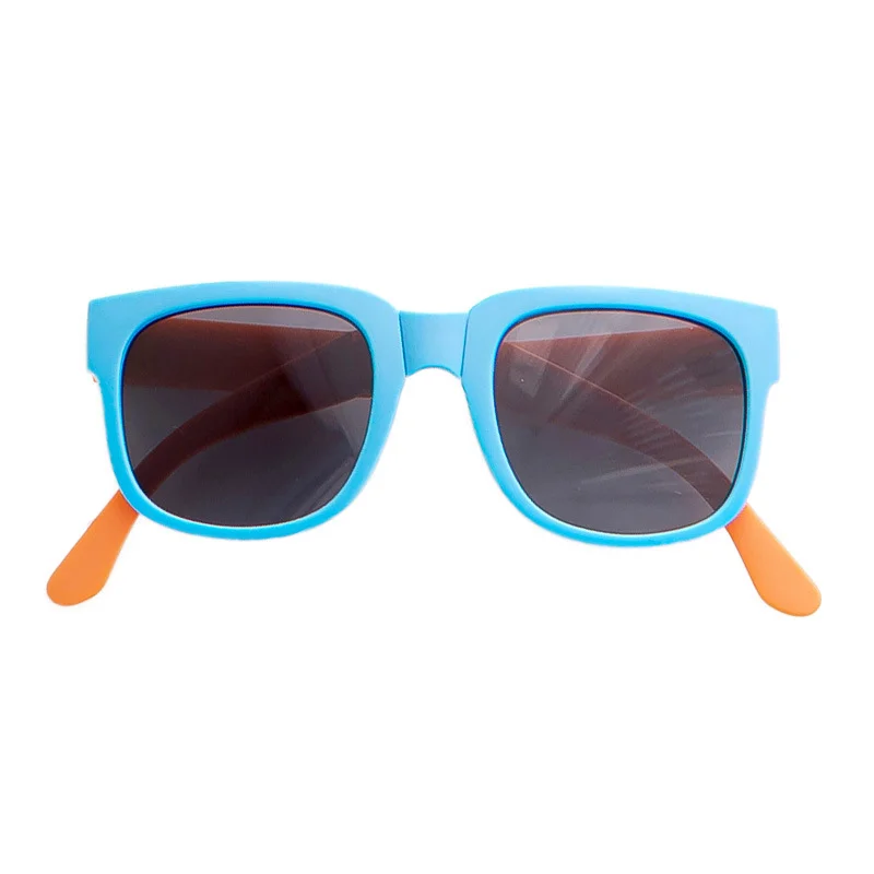 Красочные складные детские солнцезащитные очки для мальчиков и девочек, квадратные очки, уличные солнцезащитные очки, детские очки UV400, портативная сумка-коробка с лямкой на шее
