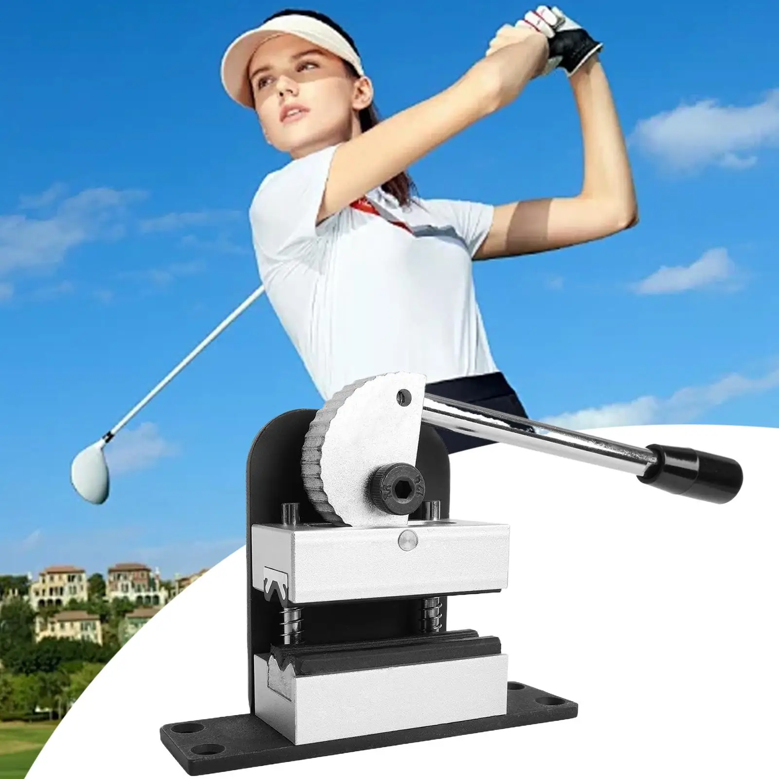 Golf Shaft Clamp Quick Release Heavy Duty Regripping Tool Golf Club Regripping Vice Clamp For Adjustment Maintenance Replacement
