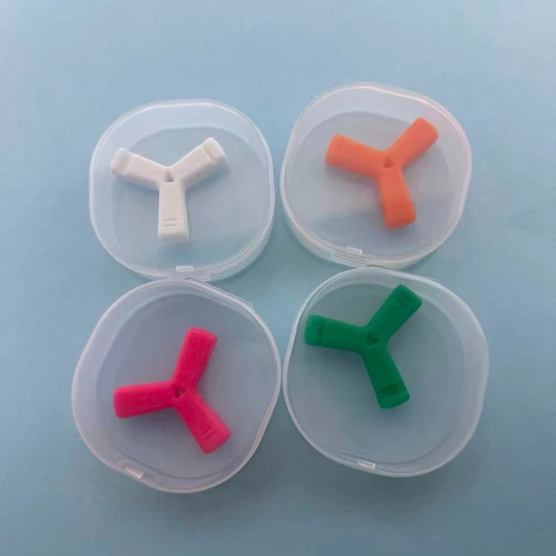 30Pcs Y Shaped Orthodontic Chewies Safe Rubber Dental Aligners for Bite Adjustment Prevent Face Distortion Chewing Aids