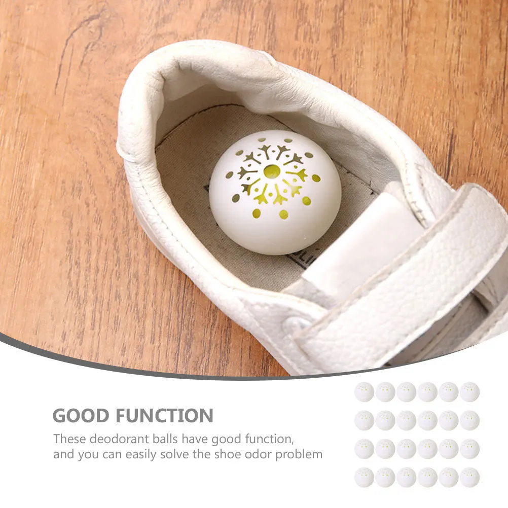 

24Pcs Shoe Deodorizer Balls Freshener Odor Remover for Sneakers Gym Bags Car Closets Locker Air Freshening Shoe Smell Remover