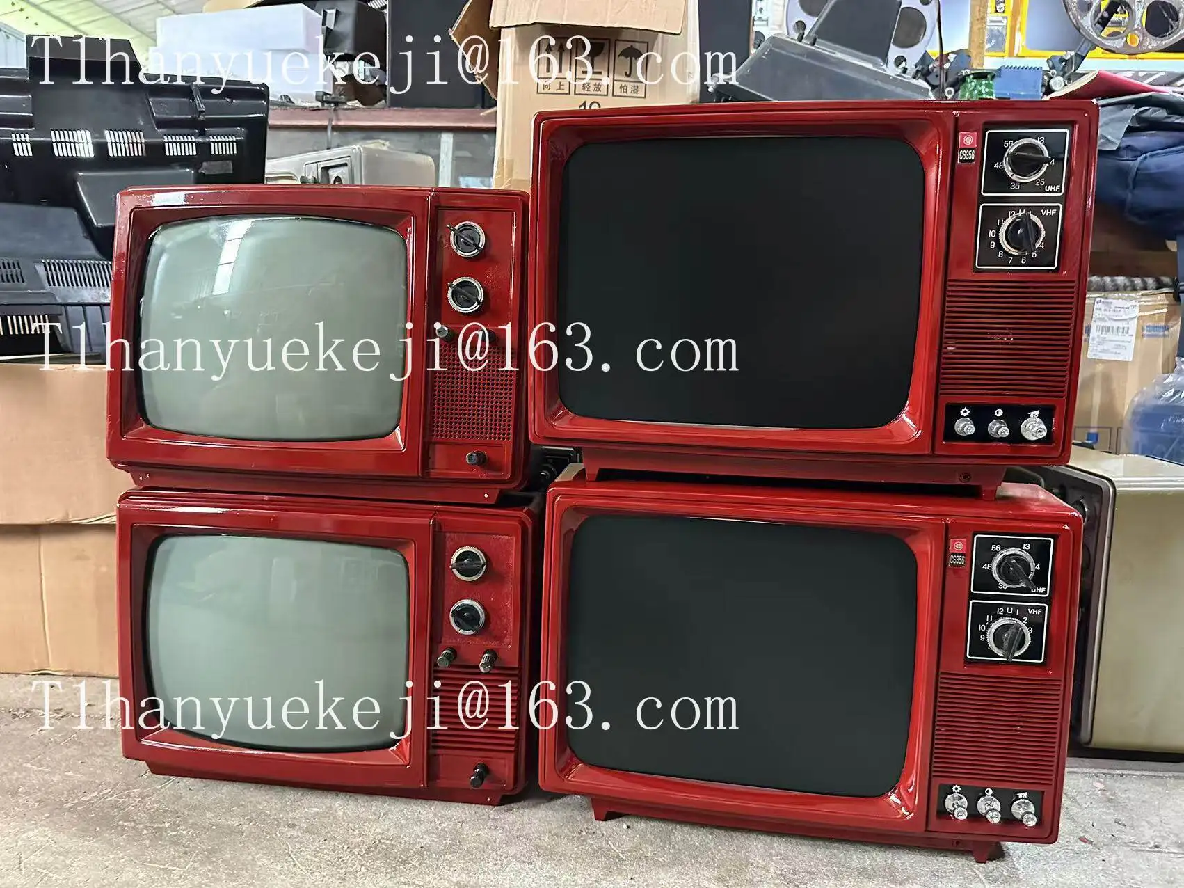 14 inches Vintage black and white tv - retro nostalgic film prop, folk art collectible, decorative ornament (real machine)