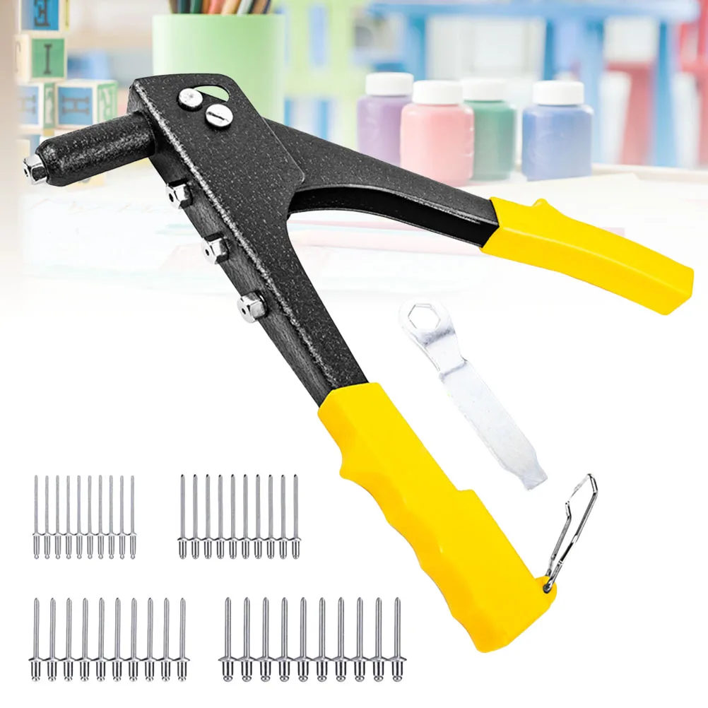 

1 set Rivet Gun Single Handle Riveting Machine Pulling Core Manual Tool Different Sizes Professional Design Efficient Use Sturdy