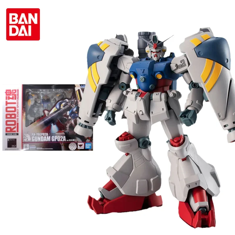 

Bandai Genuine Gundam Anime Figure Robot Spirits RX-78 GP02A ANIME Gunpla Collection Anime Action Figure Toys for Children