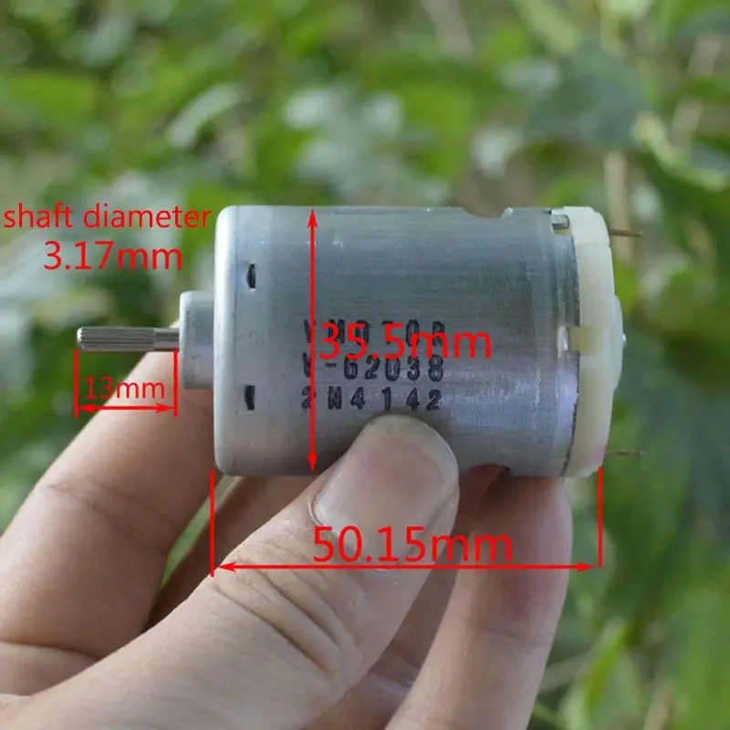 540 DC motor, 6V-12V DC carbon brush motor 10000 - 20,000 rpm/min For five-stage rotor Hand-made vacuum cleaner