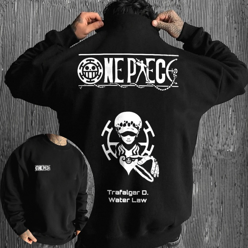

Мужская толстовка Dragon Ball Trafalgar D. Water Law, толстовка с капюшоном, весна-осень, детская одежда с длинными рукавами для мальчиков, зимняя одежда для родителей и детей