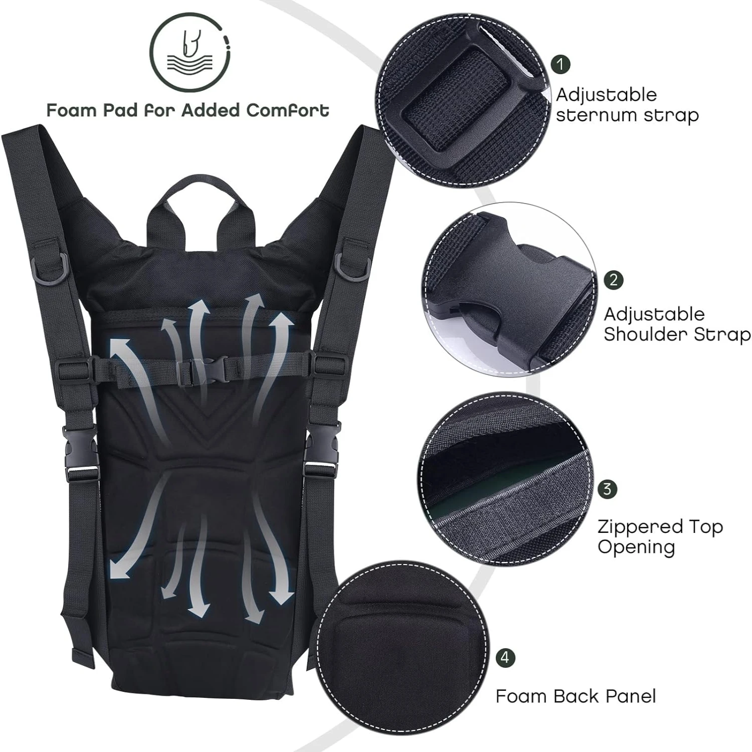 your Active Lifestyle with this High-Quality Water Pack, Stay Hydrated on all your Outdoor Activities, Enjoy the Convenience and