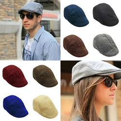 Cotton And Linen Beret Vintage Duckbill Hat Simple And Thin Summer Forward Hat