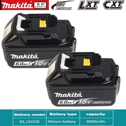 Genuine Makita 6Ah/5Ah/3Ah for Makita 18V Battery BL1830B BL1850B BL1850 BL1840 BL1860 BL1815 Replacement Lithium Battery