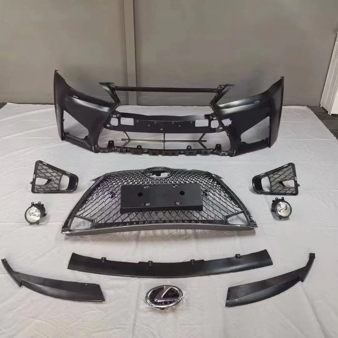 

S High Quality Car Body Kits Fog Lights Front Bumper Grille Fits for Lexus IS250 2006-2012 Upgrade to 2021