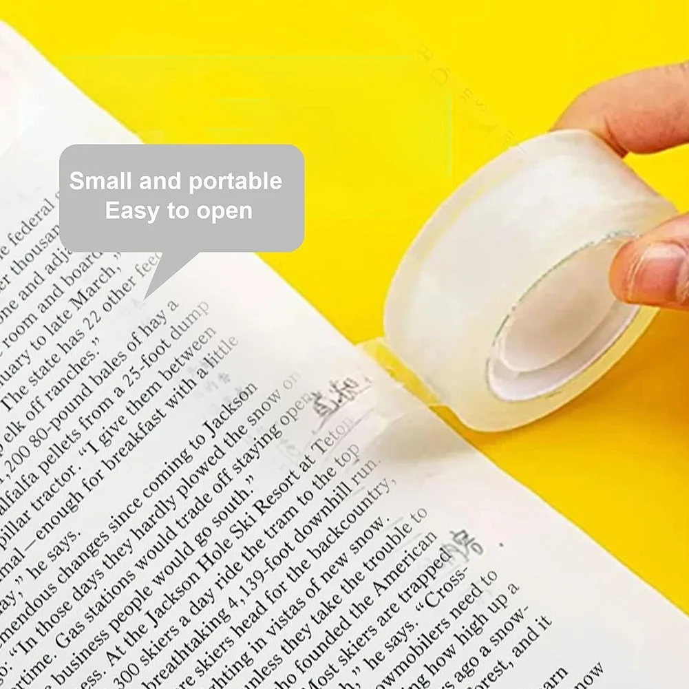 8ม้วนเทปแก้ไขข้อผิดพลาดสำหรับเครื่องจ่ายเทปใสสามารถเขียนได้ห่อของขวัญ10เมตร1.8ซม. เทปซีลโรงเรียนภาพถ่าย