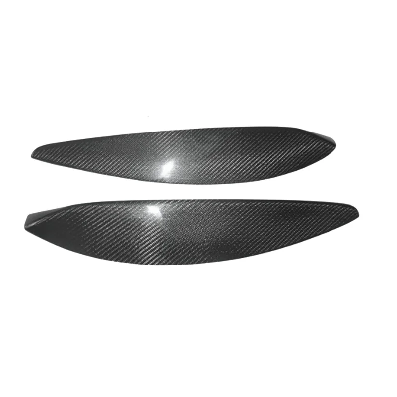 مصباح إضاءة أمامي من ألياف الكربون الطبيعي ، ديكورات غطاء للحواجب لـ Vauxhall Opel ، Astra H-way ، مصباح