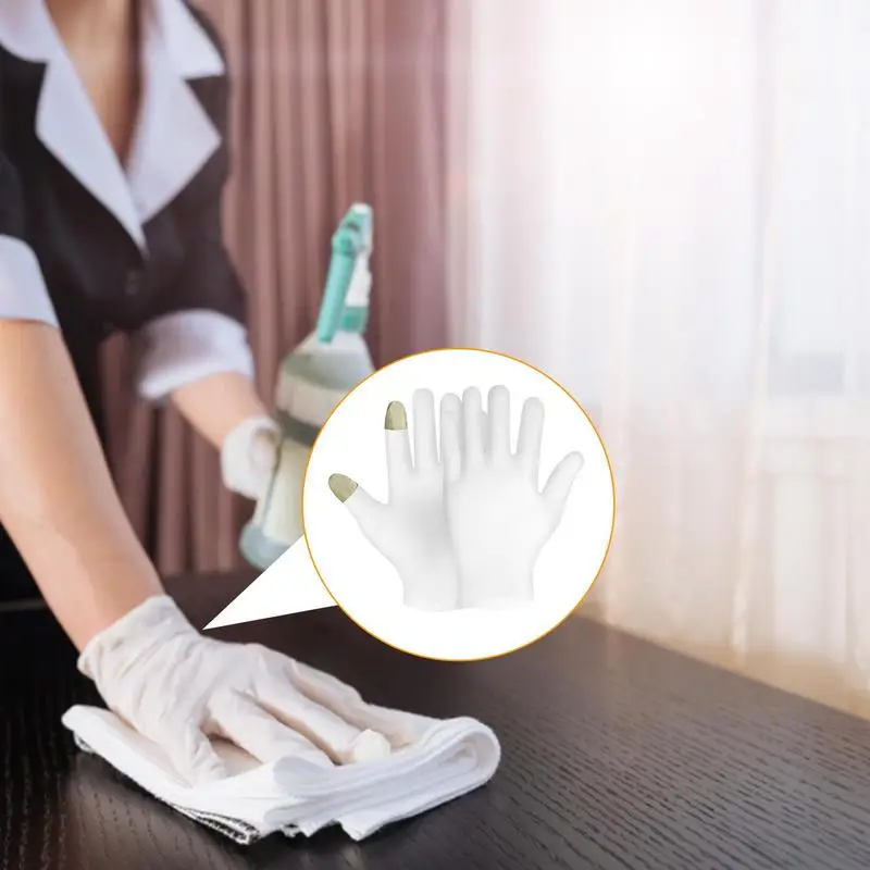 Moisturizing Gloves Silver Fiber Beauty Gloves For Hands Night Cotton Hand Gloves For Sleeping Beauty Dry Hands Inspection