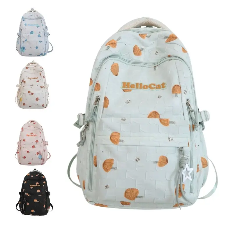 Zaino di base leggero per la scuola superiore, Bookbag universitaria per donna, zaini per Laptop da viaggio per ragazze adolescenti, zainetto Casual