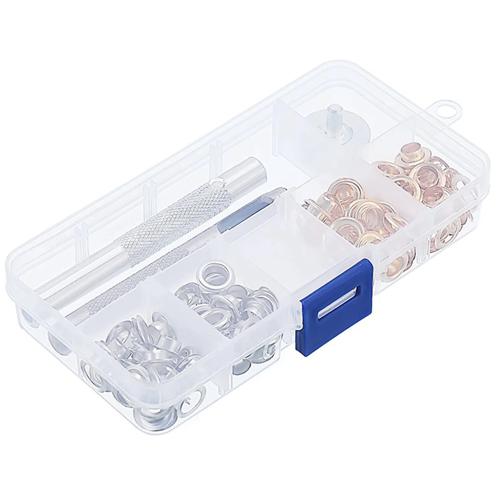 AB35-200 Sets 1/4 Inch Grommet Kit Grommets Eyelets With 6 Pieces Install Tool Kit, 2 Colors