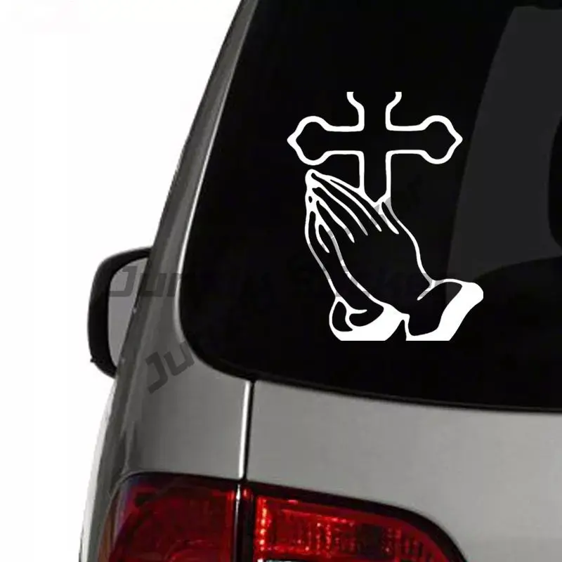 

Vinyl Decal Christian Cross Car Sticker Waterproof Car Styling Decor for Motorcyle Truck Bumper Rear Window