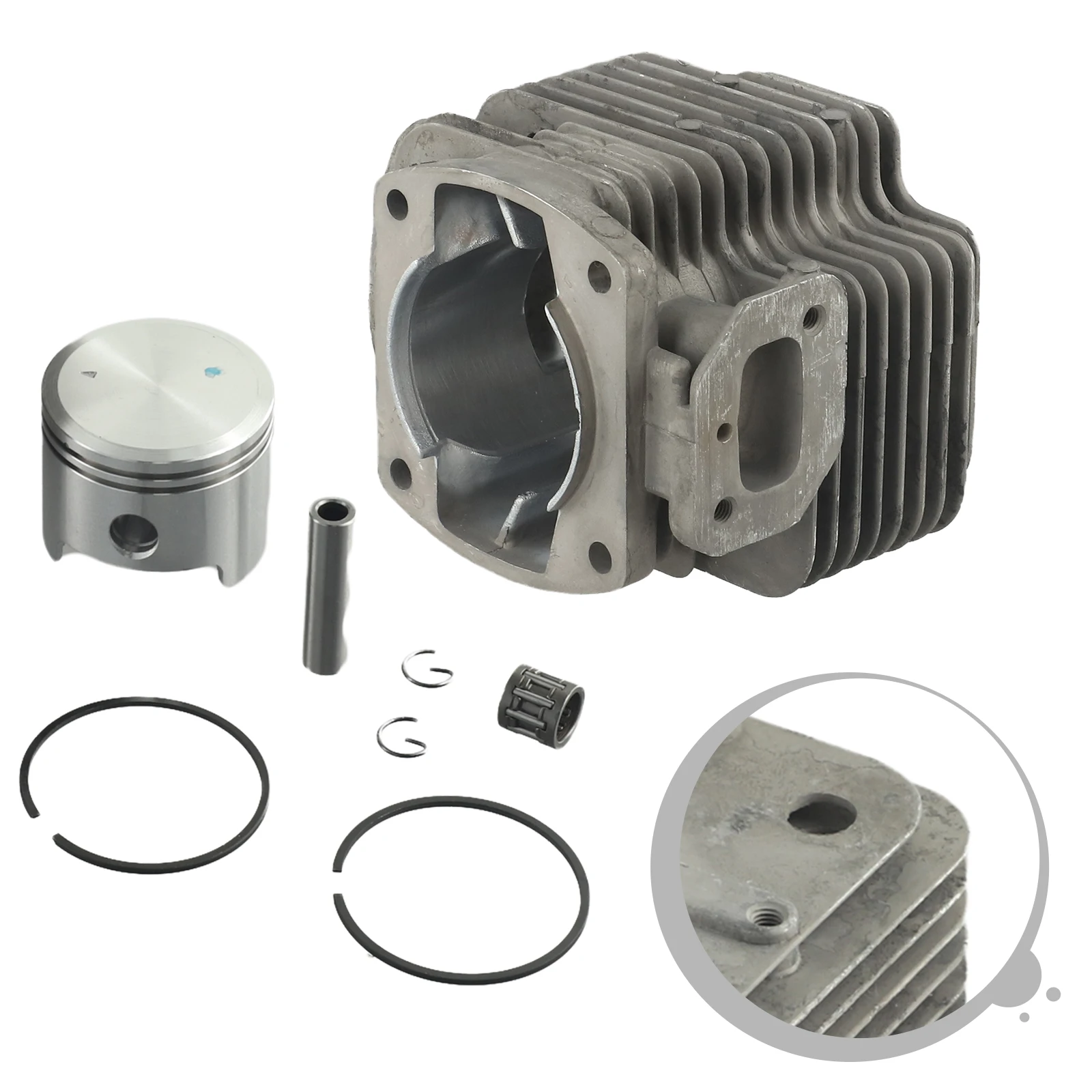 Robustly Built Cylinder and Piston Gasket Kit Size 48mm Specifically Compatible with the Following Engine Models 1E48F 63CC