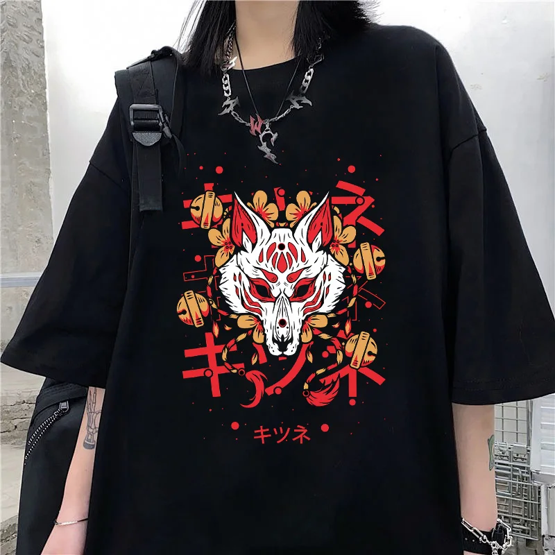 Camiseta com estampa Kawaii Shiba Inu feminina, roupas japonesas, camisetas casuais, manga curta, tops de anime anos 90, verão, roupas kawaii