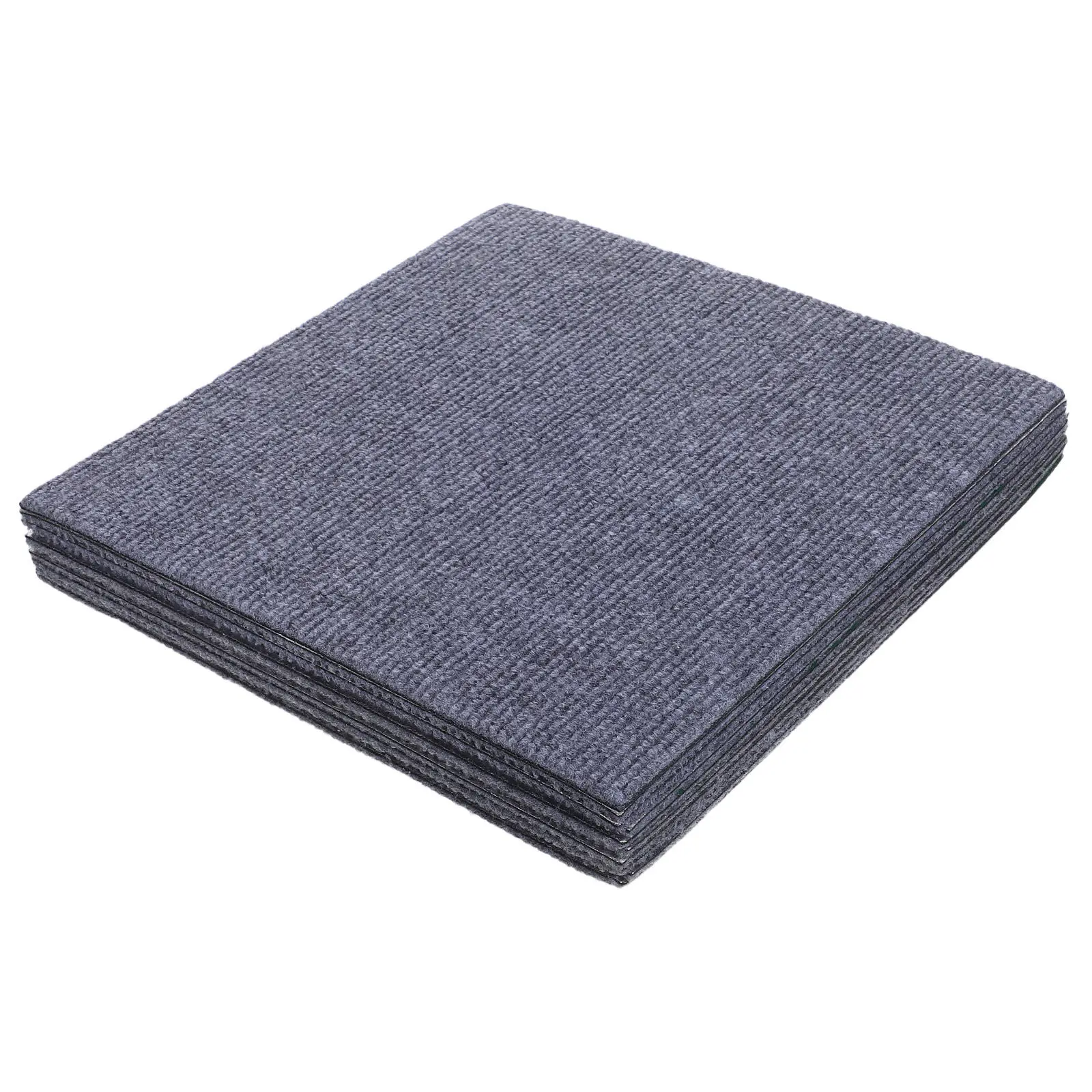 10Pcs Peel and Stick Carpet Tiles Self Adhesive Splicing Rug Squares for Indoor Use Bedroom Office Classroom Basement Noise