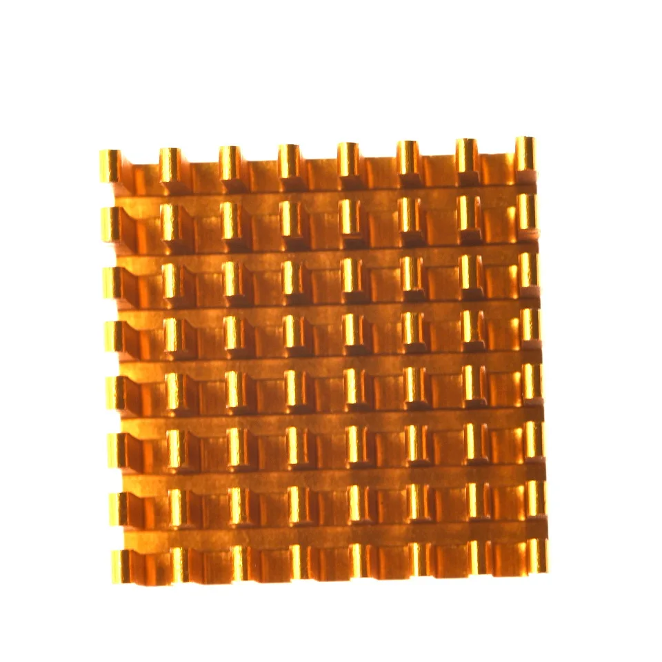 1-100pcs Heat sink 28*28*15MM (gold slot) high-quality radiator