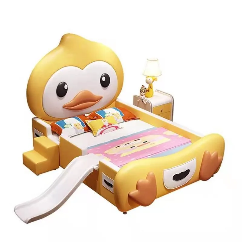 

Light luxury little yellow duck creative soft bag single-layer cute girl bed