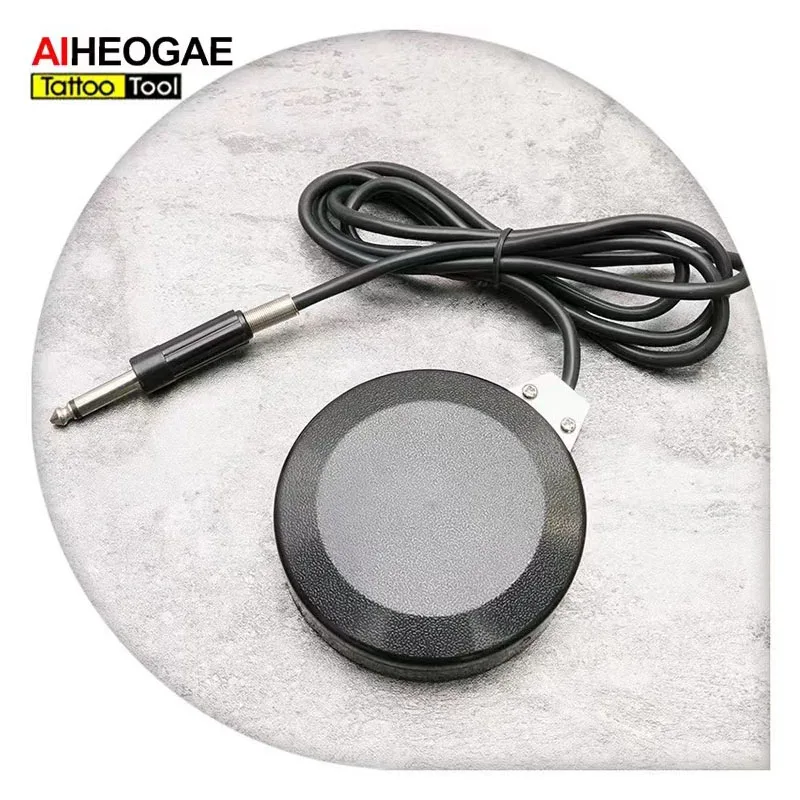 

hot selling Stainless Steel Round Tattoo Foot Switch Gem Tattoo Accesories Foot Pedal For Tattoo Machine Power Supply.