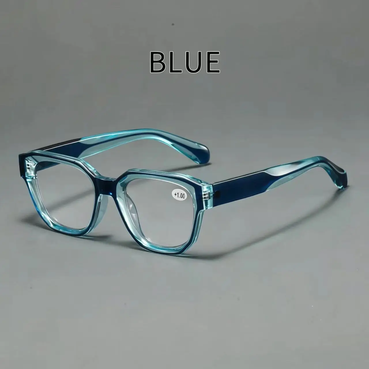 1PCS New Reading Eyeglasses High Quality Square Fashion Versatile Antiblulet, Glasses Unisex Readers Man Woman Reading Glasses