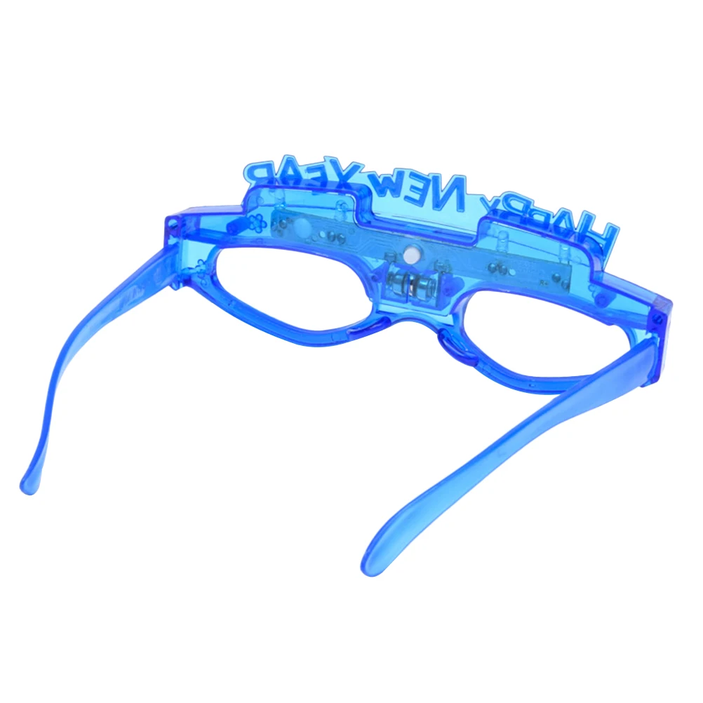 

Happy New Year Led Glowing Glasses Flashing Party Sunglasses For Night Club Birthday Festival Novelty Costume Props (Random