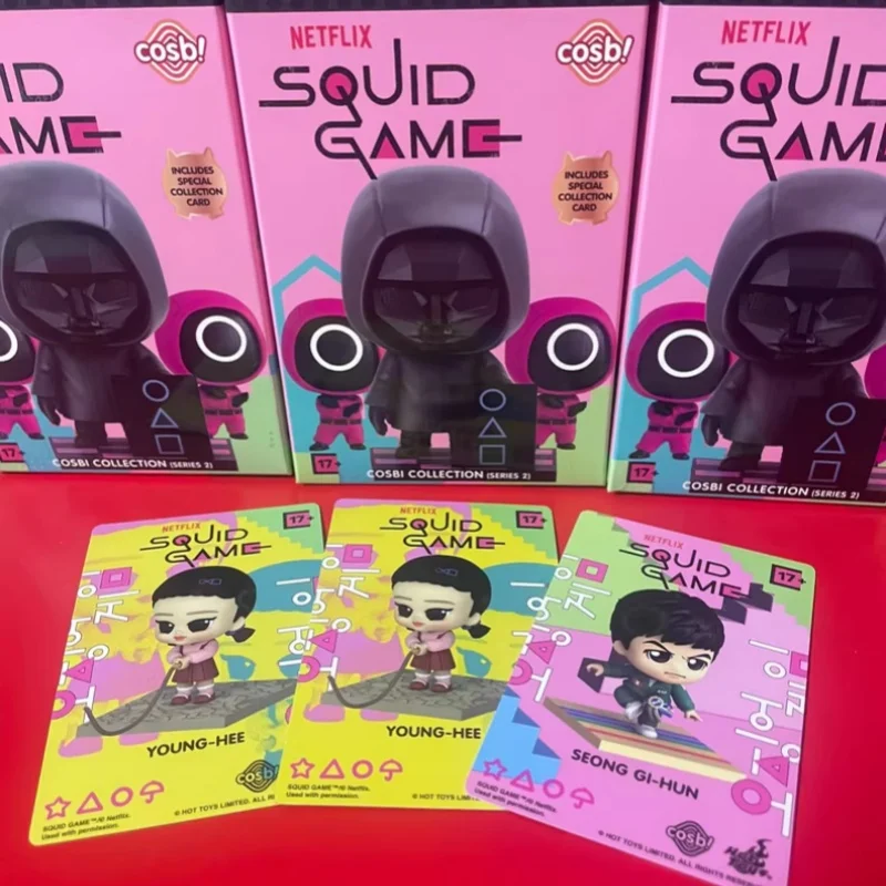 

Новая игра в виде кальмара COSBI серии V2, модная слепая коробка, мини-коллекция, модель куклы, украшение, домашний декор, подарок на день рождения ручной работы