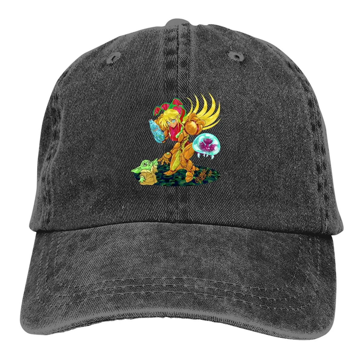 Pure Color Cowboy Hats Samus Is The Best Mom Women's Hat Sun Visor Baseball Caps Super Metroid Peaked Trucker Dad Hat