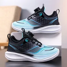 

New breathable mesh running shoes, popular rotating buckle children's shoes, soft soled wear-resistant children's shoes