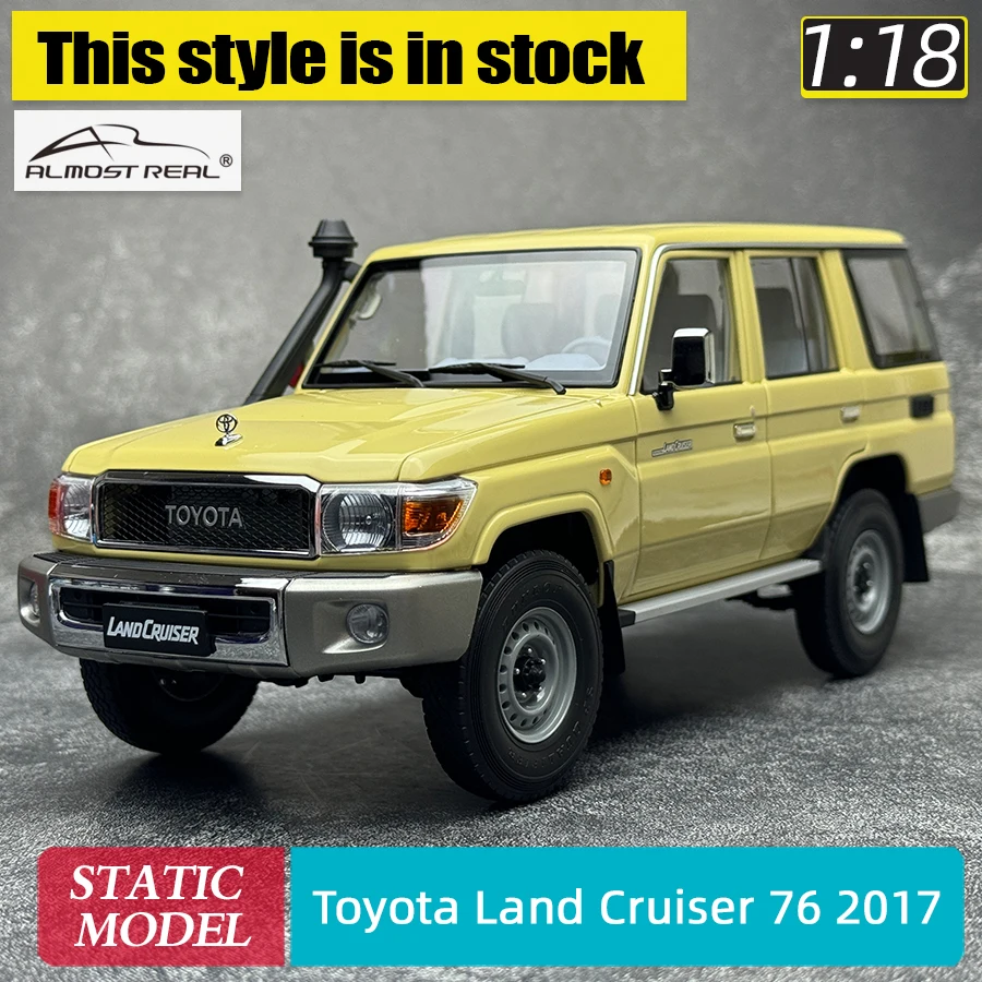 Almost real  1/18 Toyota Land Cruiser 76 2017 LC76 SUV Car Model Collection Gift to friends and family 870101