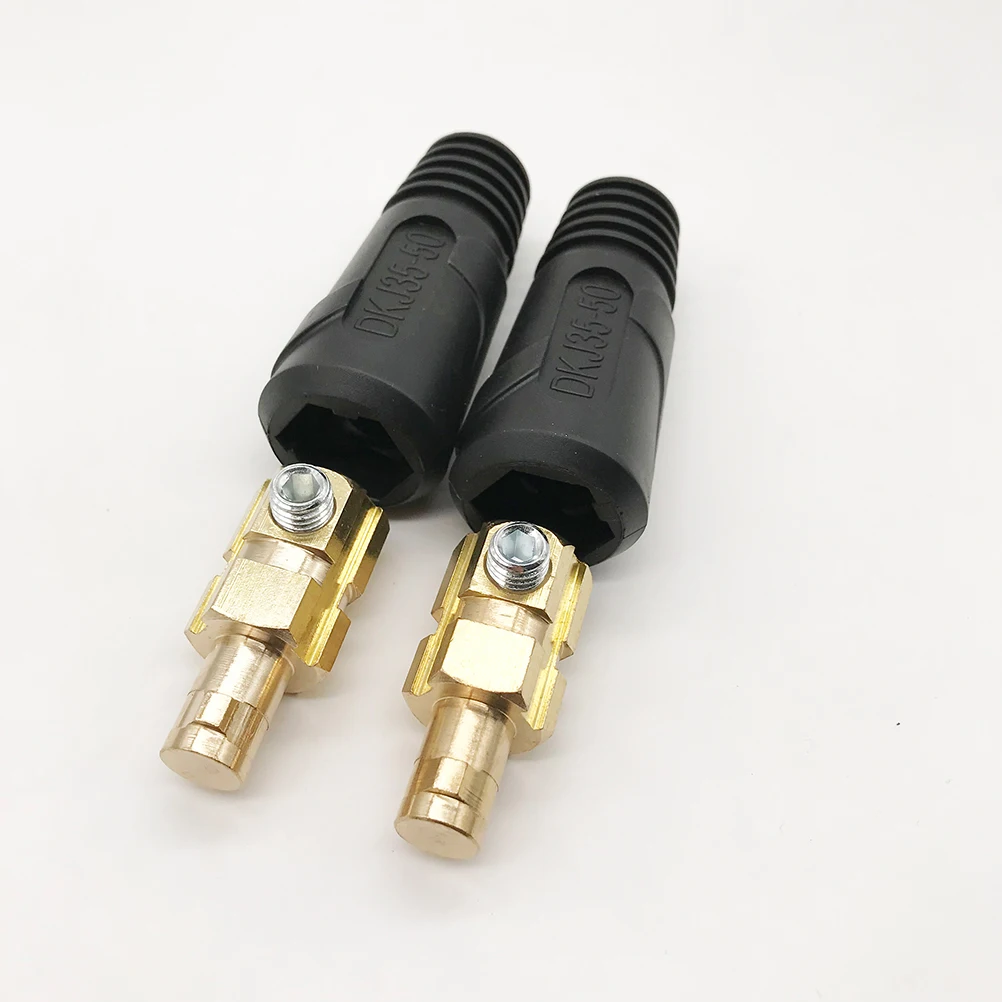 

2pc 35-50A Welding Soldering Plug Quick Connector High Temperature Resistant Oil Proof Impact Resistant Plug For Welding
